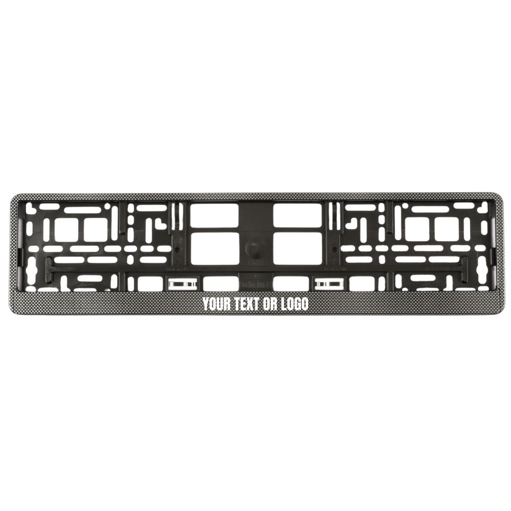 Carbon Look Plate Frames