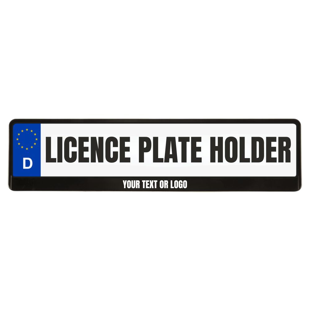 Matte Black Licence Plate Frames