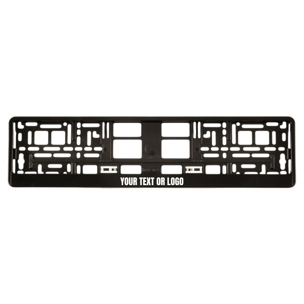 Matte Black Licence Plate Frames